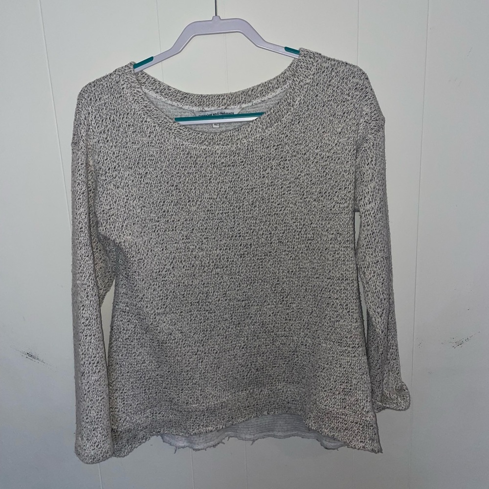 White and Black sweater